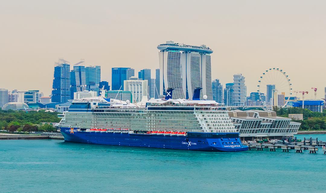 Singapore Readies Cruise Ship for Drydock Ahead of Voyages
